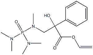 [Methyl[2-hydroxy-2-phenyl-2-(ethenyloxycarbonyl)ethyl]amino]bis(dimethylamino)phosphine oxide 结构式