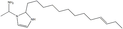 1-(1-Aminoethyl)-2-(10-tridecenyl)-4-imidazoline 结构式