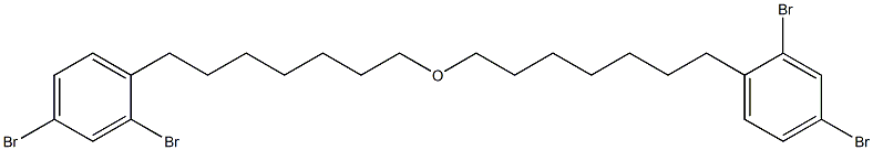 2,4-Dibromophenylheptyl ether 结构式