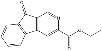 9-Oxo-9H-indeno[2,1-c]pyridine-3-carboxylic acid ethyl ester 结构式