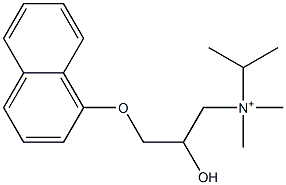 [2-Hydroxy-3-(1-naphtyloxy)propyl]isopropyldimethylaminium 结构式