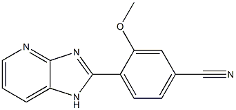 2-(2-Methoxy-4-cyanophenyl)-1H-imidazo[4,5-b]pyridine 结构式
