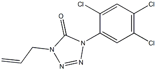 1-(2,4,5-Trichlorophenyl)-4-(2-propenyl)-1H-tetrazol-5(4H)-one 结构式