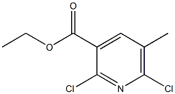 2,6-Dichloro-5-methylpyridine-3-carboxylic acid ethyl ester 结构式