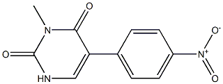 3-Methyl-5-(4-nitrophenyl)uracil 结构式