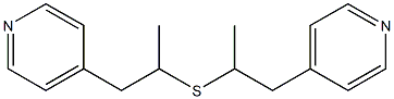 Methyl[2-(4-pyridyl)ethyl] sulfide 结构式