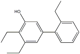 5,6-Diethyl-3-(2-ethylphenyl)phenol 结构式