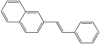 (E)-1-(2-Naphtyl)-2-phenylethene 结构式