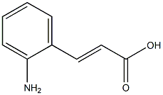 3-(2-Aminophenyl)propenoic acid 结构式