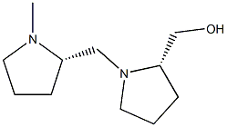 (2S)-1-[[(2S)-1-Methylpyrrolidine-2-yl]methyl]pyrrolidine-2-methanol 结构式