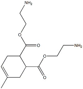 4-Methyl-4-cyclohexene-1,2-dicarboxylic acid bis(2-aminoethyl) ester 结构式