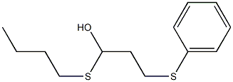 3-(Phenylthio)-1-(butylthio)-1-propanol 结构式