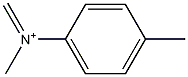 N-(4-Methylphenyl)-N-methylmethaniminium 结构式