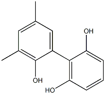 3',5'-Dimethyl-1,1'-biphenyl-2,2',6-triol 结构式