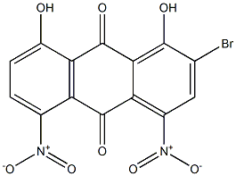 2-Bromo-1,8-dihydroxy-4,5-dinitroanthraquinone 结构式