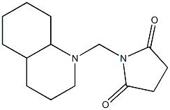 N-[[3,4,4a,5,6,7,8,8a-Octahydroquinolin-1(2H)-yl]methyl]succinimide 结构式