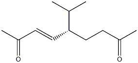 [3E,5S,(+)]-5-Isopropyl-3-nonene-2,8-dione 结构式