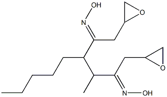 2,2'-[1-Methyl-2-pentyl-1,2-ethanediylbis(oxymethylene)]bis(oxirane) 结构式