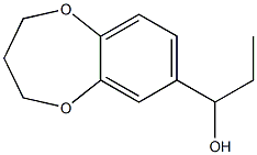 3,4-Dihydro-7-(1-hydroxypropyl)-2H-1,5-benzodioxepin 结构式