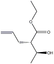 (2S,3S)-2-Allyl-3-hydroxybutanoic acid ethyl ester 结构式