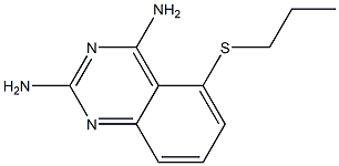 2,4-Diamino-5-propylthio-quinazoline 结构式