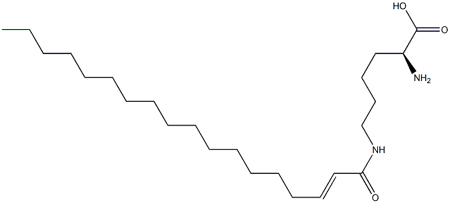 N6-(2-Octadecenoyl)lysine 结构式