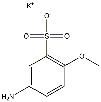 3-Amino-6-methoxybenzenesulfonic acid potassium salt 结构式