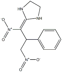 2-(1,3-Dinitro-2-phenylpropylidene)imidazolidine 结构式