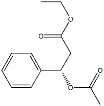 (3S)-3-Acetoxy-3-phenylpropionic acid ethyl ester 结构式