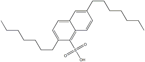 2,6-Diheptyl-1-naphthalenesulfonic acid 结构式