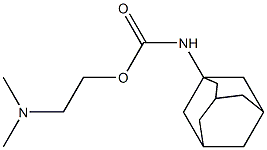 (Adamantan-1-yl)carbamic acid 2-dimethylaminoethyl ester 结构式