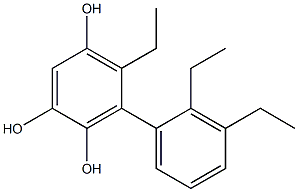5-Ethyl-6-(2,3-diethylphenyl)benzene-1,2,4-triol 结构式