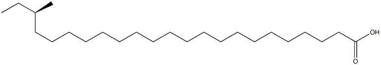 (R)-21-Methyltricosanoic acid 结构式