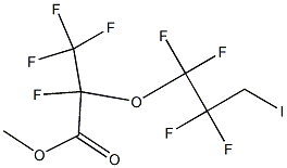 2,3,3,3-Tetrafluoro-2-(1,1,2,2-tetrafluoro-3-iodopropoxy)propionic acid methyl ester 结构式