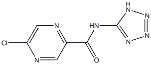 5-Chloro-N-(1H-tetrazol-5-yl)pyrazine-2-carboxamide 结构式