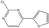 2-Chloro-4-(2-furanyl)pyrimidine 结构式