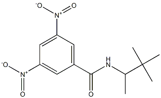 N-(1,2,2-Trimethylpropyl)-3,5-dinitrobenzamide 结构式