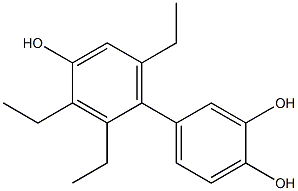 2',3',6'-Triethyl-1,1'-biphenyl-3,4,4'-triol 结构式