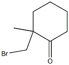 2-Bromomethyl-2-methylcyclohexanone 结构式
