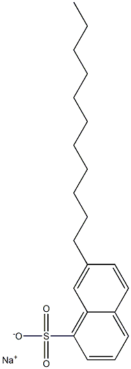 7-Undecyl-1-naphthalenesulfonic acid sodium salt 结构式