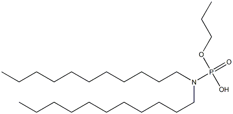 N,N-Diundecylamidophosphoric acid hydrogen propyl ester 结构式