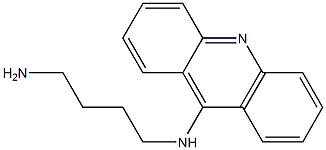 N-(4-Aminobutyl)acridin-9-amine 结构式