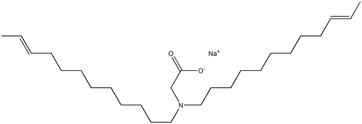 N,N-Di(10-dodecenyl)aminoacetic acid sodium salt 结构式