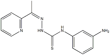 1-[1-(2-Pyridinyl)ethylidene]-4-(3-aminophenyl)thiosemicarbazide 结构式