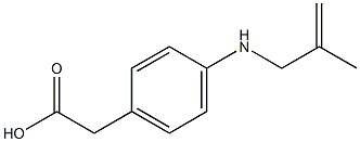 2-[p-(2-Methylallylamino)phenyl]acetic acid 结构式