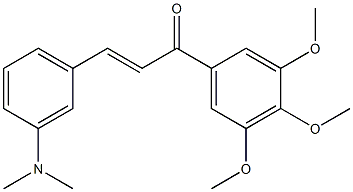 3-Dimethylamino-3',4',5'-trimethoxy-trans-chalcone 结构式