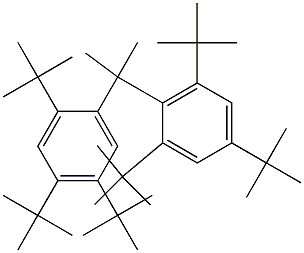 2-(2,4,5-Tri-tert-butylphenyl)-2-(2,4,6-tri-tert-butylphenyl)propane 结构式