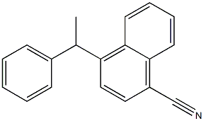 4-(1-Phenylethyl)-1-naphthalenecarbonitrile 结构式