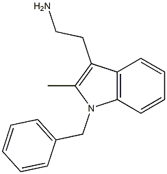 1-Benzyl-2-methyl-3-(2-aminoethyl)-1H-indole 结构式