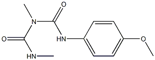 1-(4-Methoxyphenyl)-3-methyl-5-methylbiuret 结构式